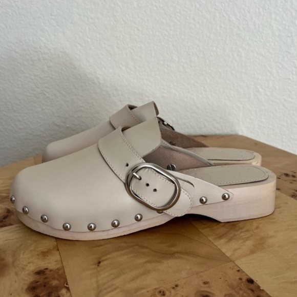 Mango MNG | size 38 studded leather clogs - Picture 7 of 9